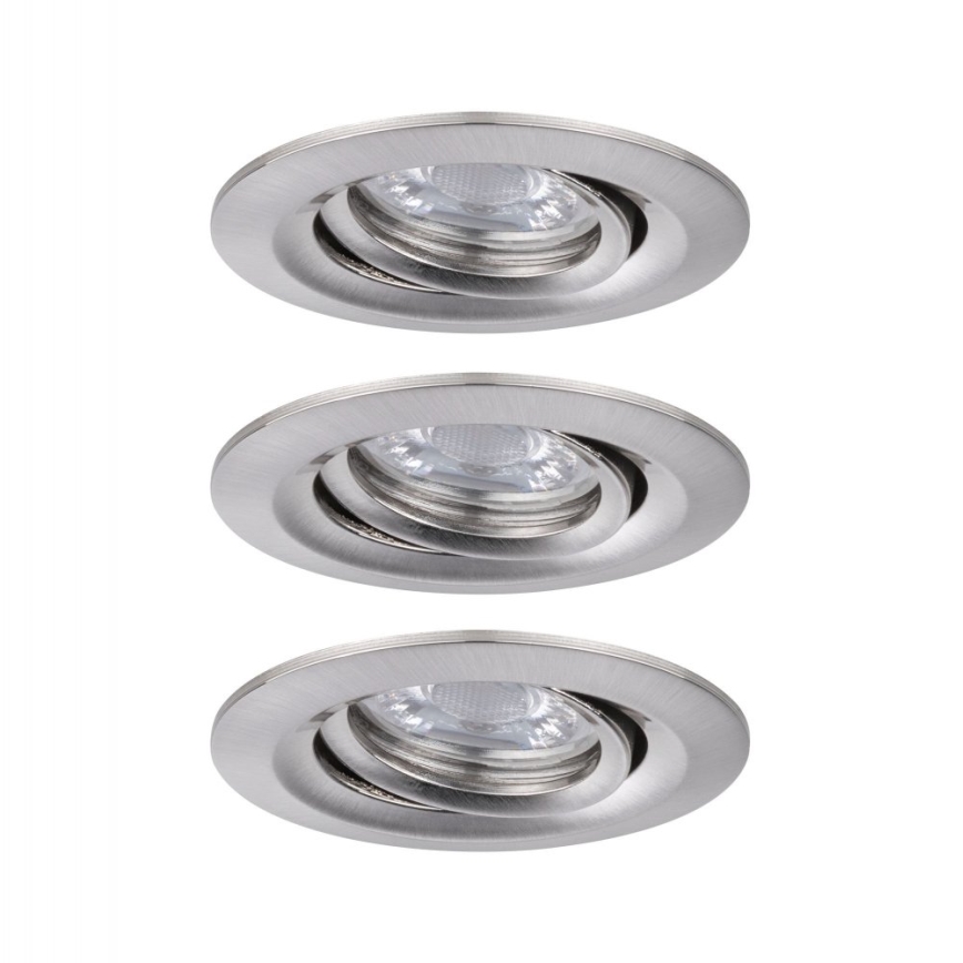 Paulmann 92973 - KOMPLEKT 3xLED/4,2W IP23 Hämardatav valgusti vannituppa COIN 230V