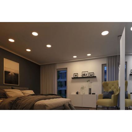 Paulmann 92992 - AREO LED/16W IP44 süvistatav vannitoa laevalgusti 230V 2000/3000/4000K läbimõõt 23 cm mattkroom