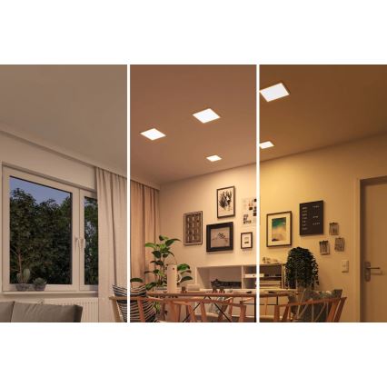 Paulmann 92993 - LED/13W IP44 Vannitoa süvisvalgusti AREO 230V 2000/3000/4000K 17,5x17,5 cm valge