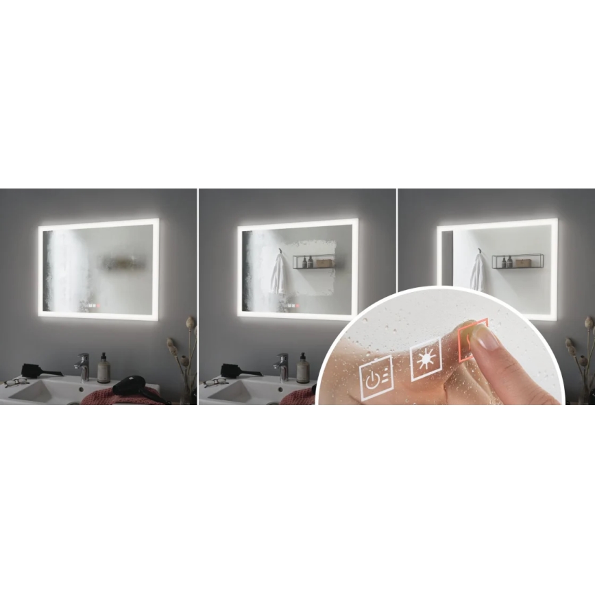 Paulmann 93013 - LED/22W IP44 Hämardatav kütteelemendi ja taustvalgustusega peegel vannituppa 230V  2700/4000/6500K