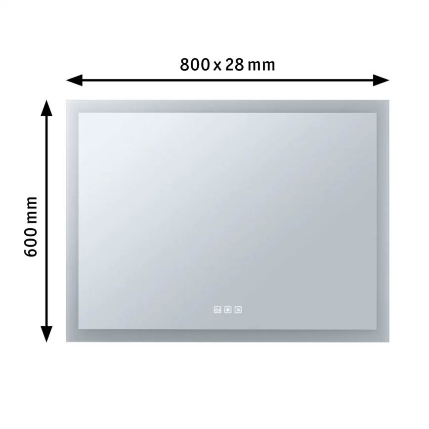 Paulmann 93013 - LED/22W IP44 Hämardatav kütteelemendi ja taustvalgustusega peegel vannituppa 230V  2700/4000/6500K