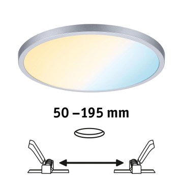 Paulmann 93046 - LED/16W IP44 Hämardatav vannitoa lae sissepaigaldatav valgusti AREO 230V 3000-6500K Ø 23 cm mattkroom