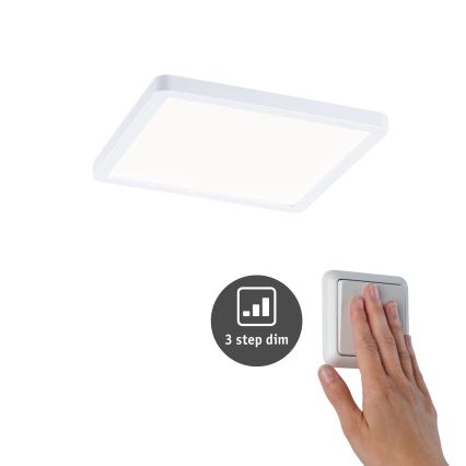 Paulmann 93059 - LED/13W IP44 Hämardatav vannitoa laessehitatav valgusti AREO 230V 17,5x17,5 cm valge
