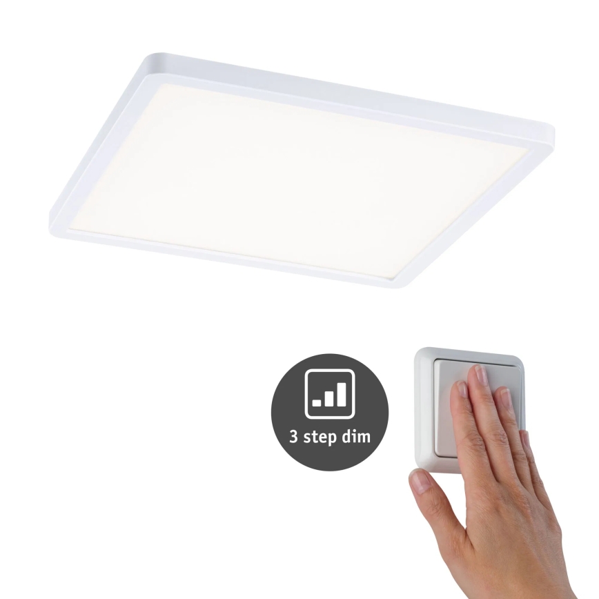 Paulmann 93060 - LED/16W IP44 Hämardatav vannitoa süvistatav valgusti AREO 230V 23x23 cm valge