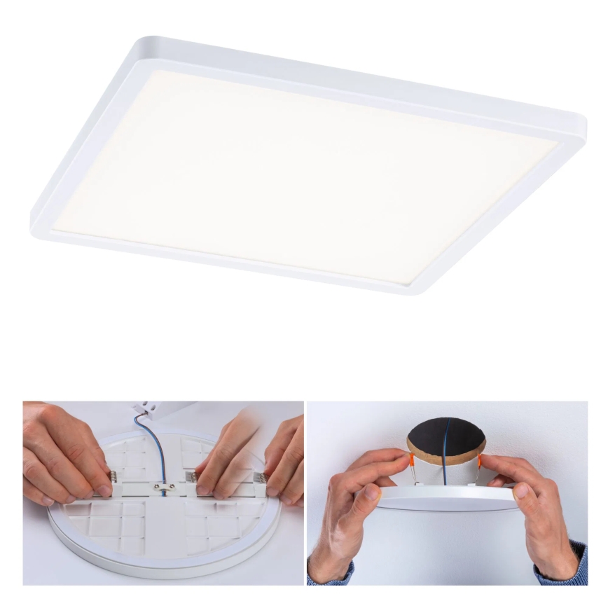 Paulmann 93060 - LED/16W IP44 Hämardatav vannitoa süvistatav valgusti AREO 230V 23x23 cm valge