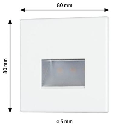 Paulmann 93093 - LED/1,2W Trepivalgusti EDGE 230V