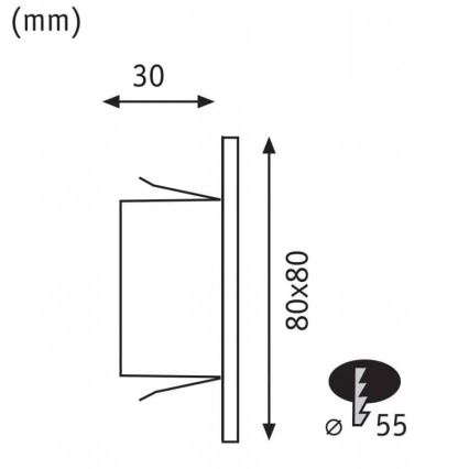 Paulmann 93093 - LED/1,2W Trepivalgusti EDGE 230V