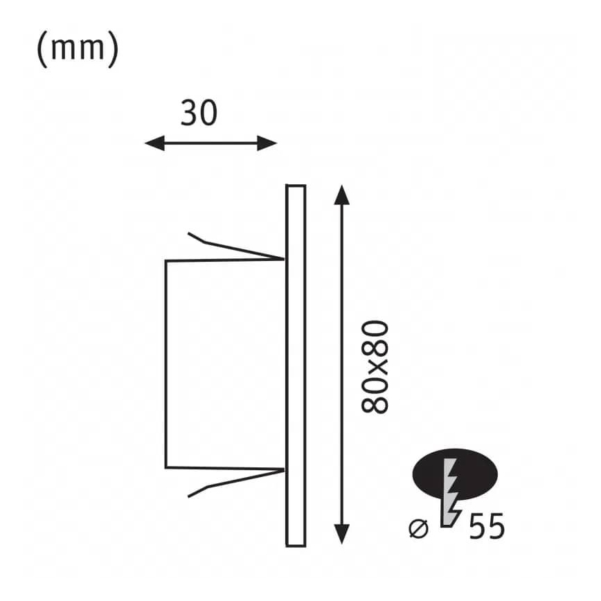 Paulmann 93093 - LED/1,2W Trepivalgusti EDGE 230V