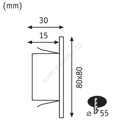 Paulmann 93094 - LED/1,2W Trepivalgusti EDGE 230V