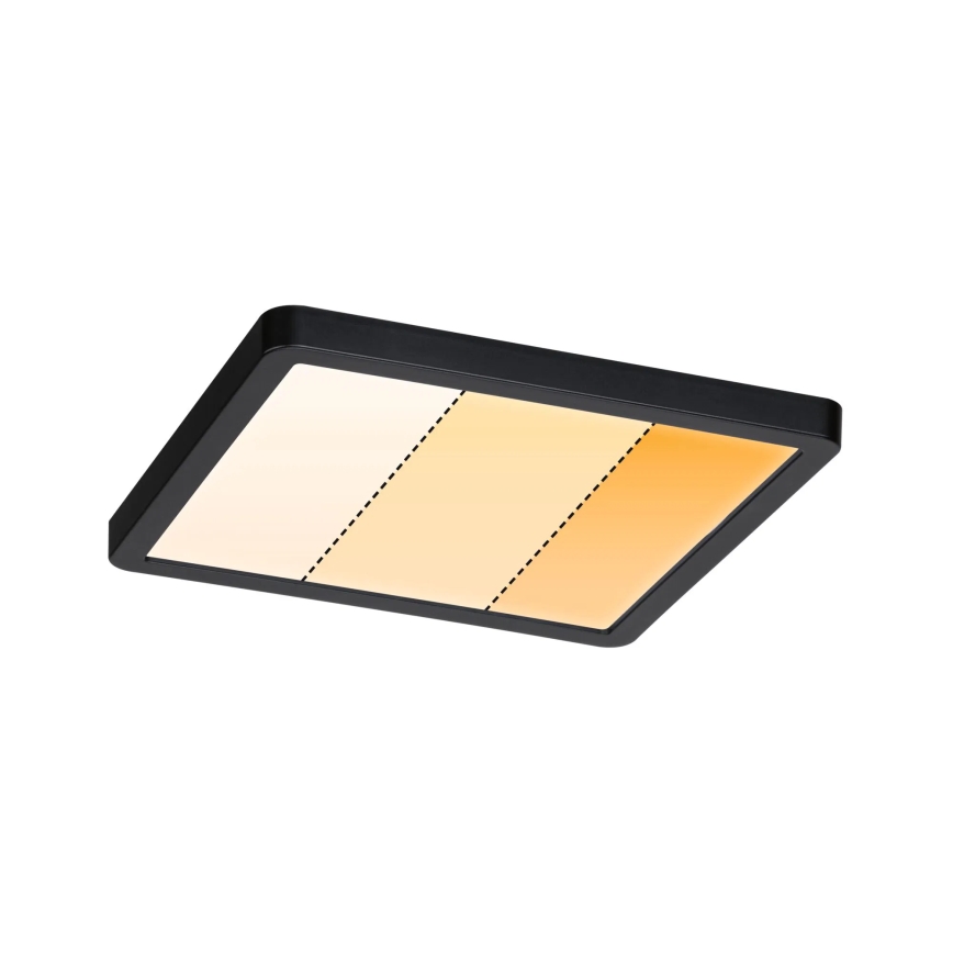 Paulmann 93101 - LED/13W IP44 vannitoa lae alla paigaldatav valgusti AREO 230V 2000/3000/4000K 17,5x17,5 cm must