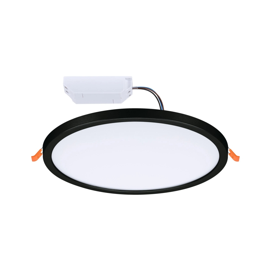 Paulmann 93102 - LED/16W IP44 AREO vannitoa süvistatav laevalgusti 230V 2000/3000/4000K Ø 23 cm must