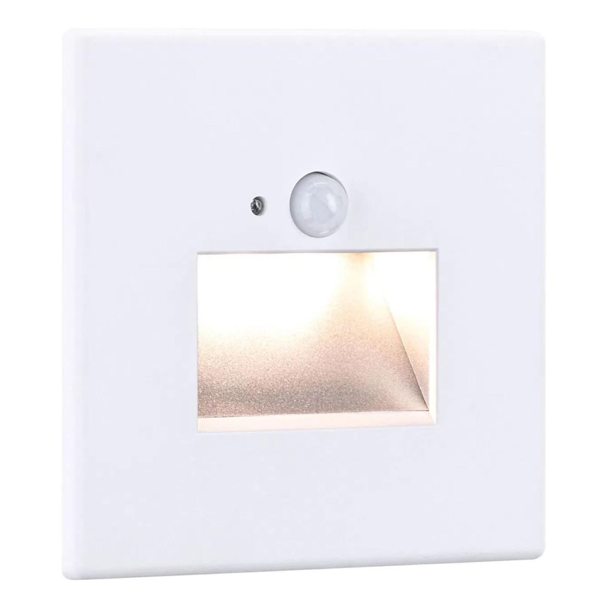 Paulmann 93133 - LED/1,2W Trepivalgusti anduriga EDGE 230V valge