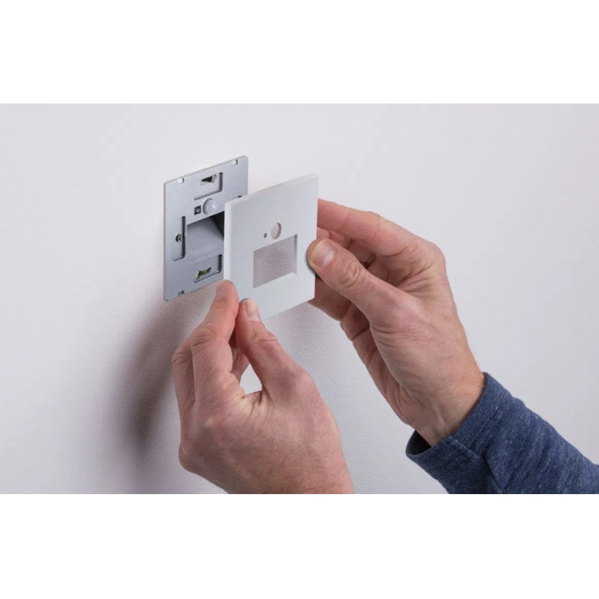 Paulmann 93133 - LED/1,2W Trepivalgusti anduriga EDGE 230V valge