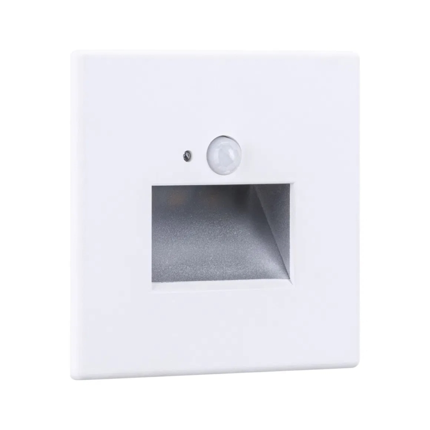 Paulmann 93133 - LED/1,2W Trepivalgusti anduriga EDGE 230V valge