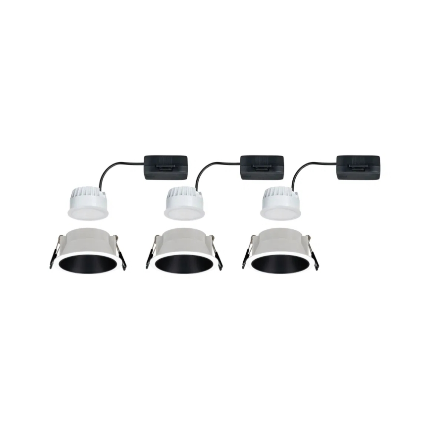 Paulmann 93402 - KOMPLEKT 3xLED/6W IP44 Hämardatav süvistatav valgusti vannituppa COLE 230V