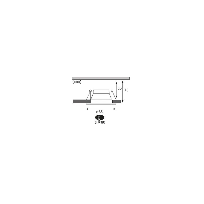 Paulmann 93402 - KOMPLEKT 3xLED/6W IP44 Hämardatav süvistatav valgusti vannituppa COLE 230V