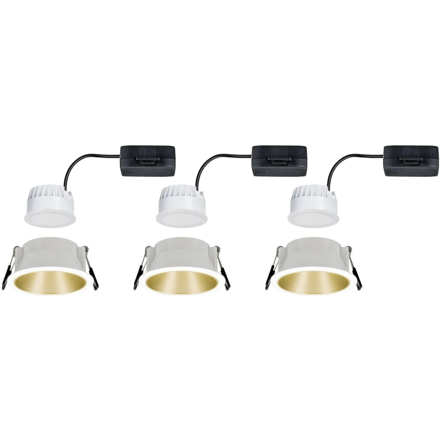Paulmann 93406 - KOMPLEKT 3xLED/6,5W IP44 Hämardatav süvistatav vannitoavalgusti COLE 230V