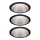 Paulmann 93408 - KOMPLEKT 3xLED/6,5W IP44 Hämardatav süvistatav vannitoavalgusti COLE 230V