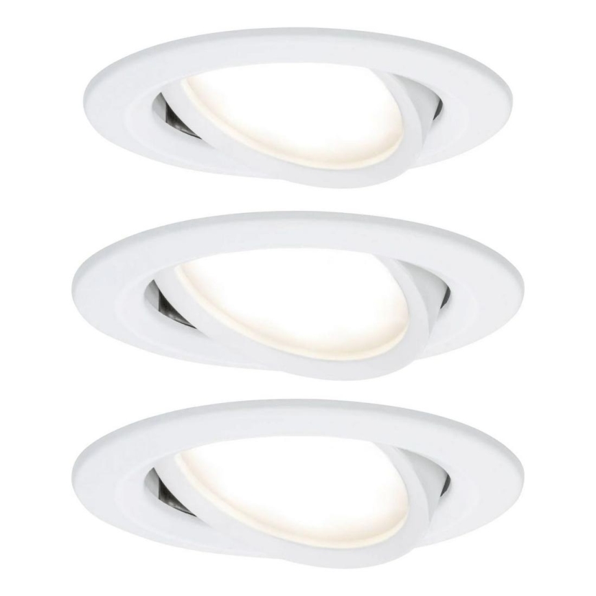 Paulmann 93449 - KOMPLEKT 3xLED/6,5W IP23 Süvistatav vannitoavalgusti NOVA 230V