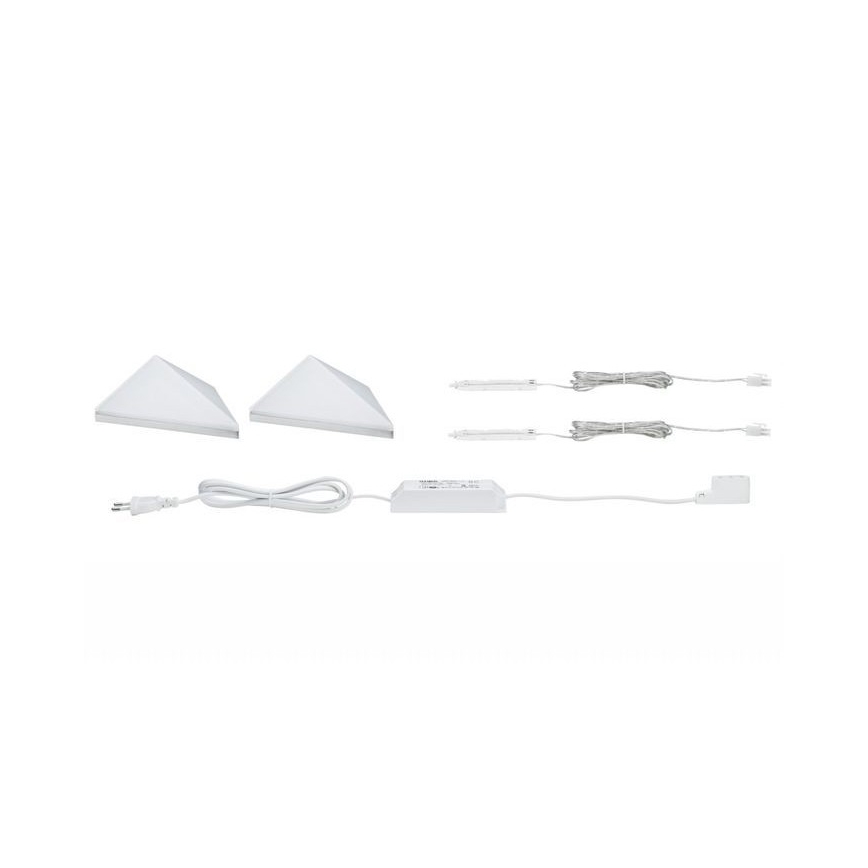 Paulmann 93584 - KOMPLEKT 2xLED/6,2W IP44 Mööblivalgustus KITE 230V