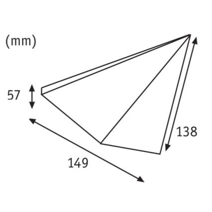 Paulmann 93584 - KOMPLEKT 2xLED/6,2W IP44 Mööblivalgustus KITE 230V