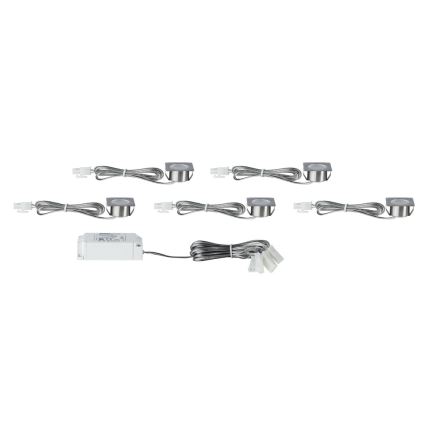 Paulmann 93587 - KOMPLEKT 5xLED/0,4W Süvistatav valgusti 12V/230V 2700K
