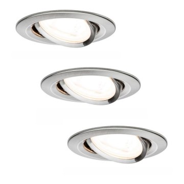 Paulmann 93607 - KOMPLEKT 3x LED GU10/7W IP23 Hämardatav vannitoavalgusti 230V