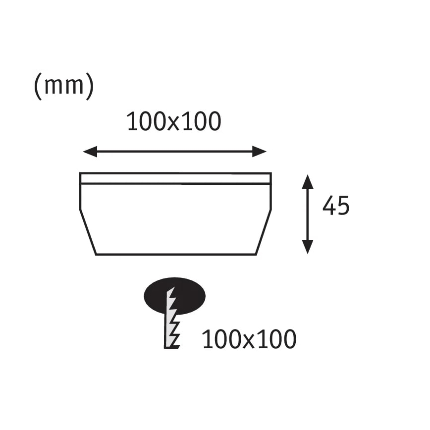 Paulmann 93774 - LED/0,24W IP67 Päikesepaneeliga sissesõiduteevalgusti CUBE 1,2V 1200 mAh