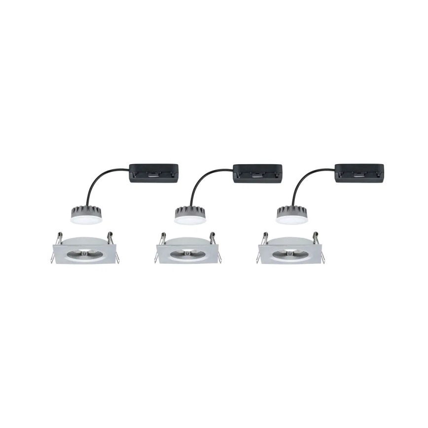 Paulmann 93895 - KOMPLEKT 3xLED/6W IP44 Hämardatav süvistatav valgusti vannituppa NOVA 230V