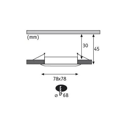 Paulmann 93895 - KOMPLEKT 3xLED/6W IP44 Hämardatav süvistatav valgusti vannituppa NOVA 230V