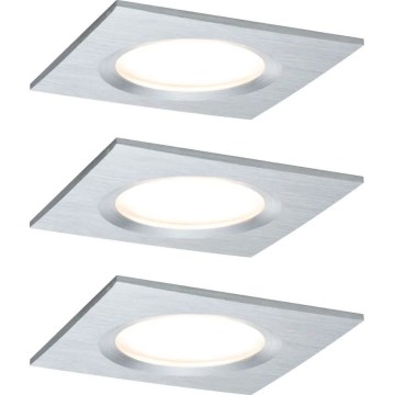 Paulmann 93895 - KOMPLEKT 3xLED/6W IP44 Hämardatav süvistatav valgusti vannituppa NOVA 230V