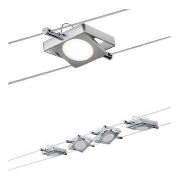 Paulmann 94107 - Komplekt 4xLED/4,3W suunavalgusteid kaablisüsteemile MAC 230V mattkroom