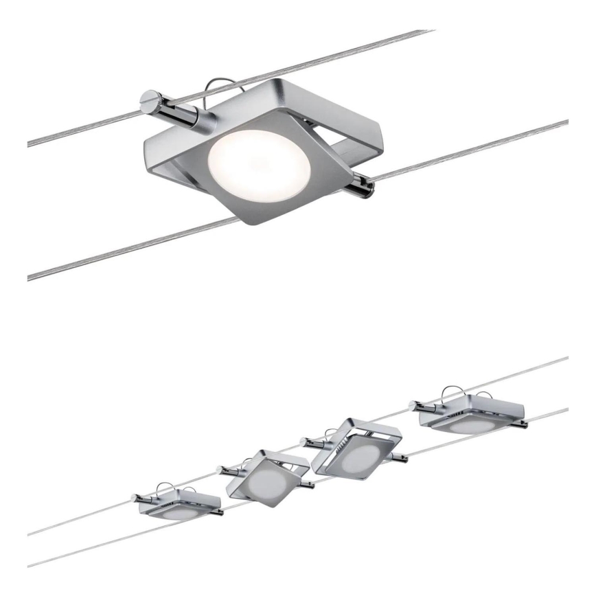 Paulmann 94107 - Komplekt 4xLED/4,3W suunavalgusteid kaablisüsteemile MAC 230V mattkroom