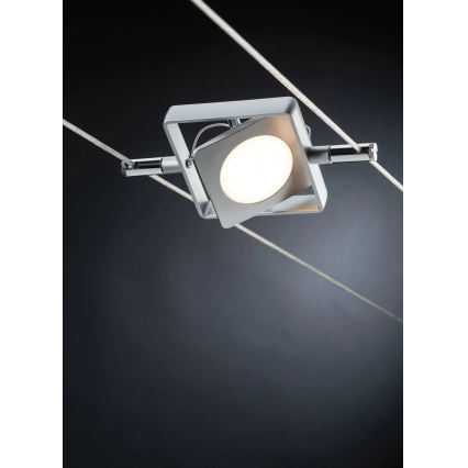 Paulmann 94107 - KOMPLEKT 4xLED/4,3W Täielik MAC-kaablisüsteem 230V mattkroom