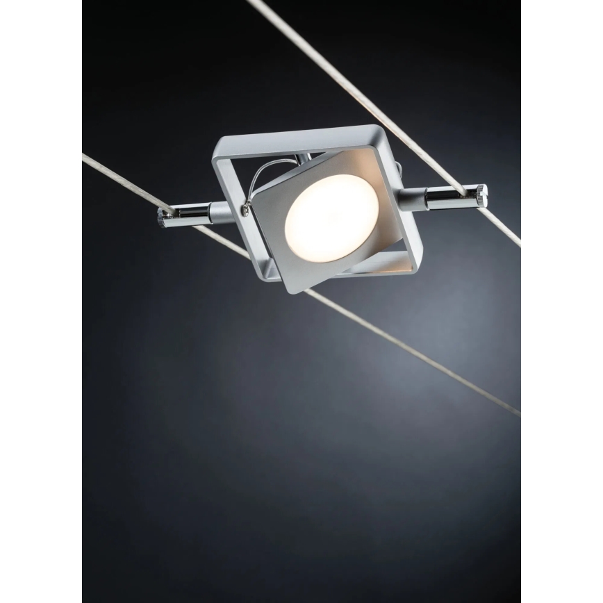 Paulmann 94107 - KOMPLEKT 4xLED/4,3W Täielik MAC-kaablisüsteem 230V mattkroom