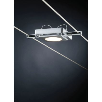 Paulmann 94107 - KOMPLEKT 4xLED/4,3W Täielik MAC-kaablisüsteem 230V mattkroom