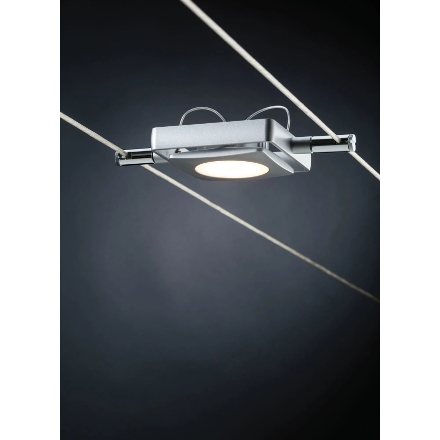 Paulmann 94107 - KOMPLEKT 4xLED/4,3W Täielik MAC-kaablisüsteem 230V mattkroom