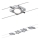 Paulmann 94107 - KOMPLEKT 4xLED/4,3W Täielik MAC-kaablisüsteem 230V mattkroom