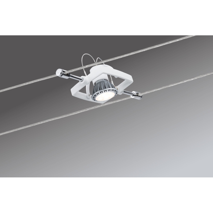 Paulmann 94134 - Komplekt 5x GU5.3/10W, täielik MAC kaablisüsteem 230 V, valge