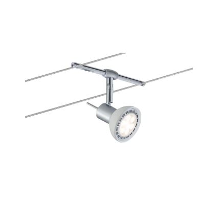 Paulmann 94136 - Komplekt 5xGU5,3/10W Täielik kaablisüsteem SHEELA 230V läikiv kroom