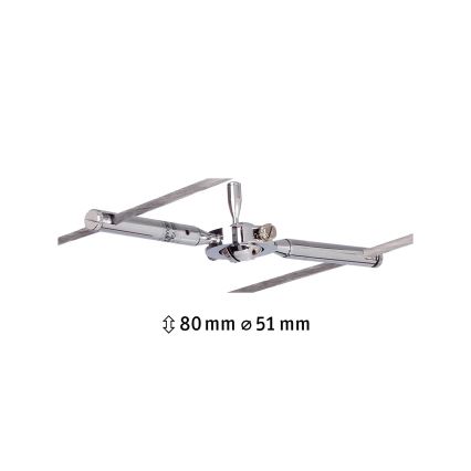 Paulmann 94147 - 1xGU5,3/10W Punktvalgusti TOGO traadivalgustussüsteemile, 12V, mati kroom