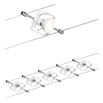 Paulmann 94149 - KOMPLEKT 5xGU5,3/10W Laevalgusti köissüsteemi TECH 230V valge