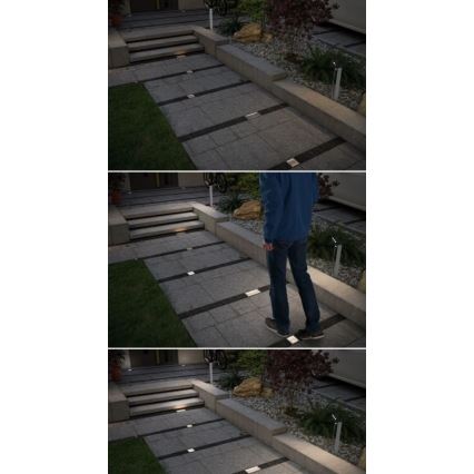 Paulmann 94238 - LED/0,7W IP67 Päikesepaneeliga sissesõiduteevalgusti anduriga ARON 3,7V 650 mAh
