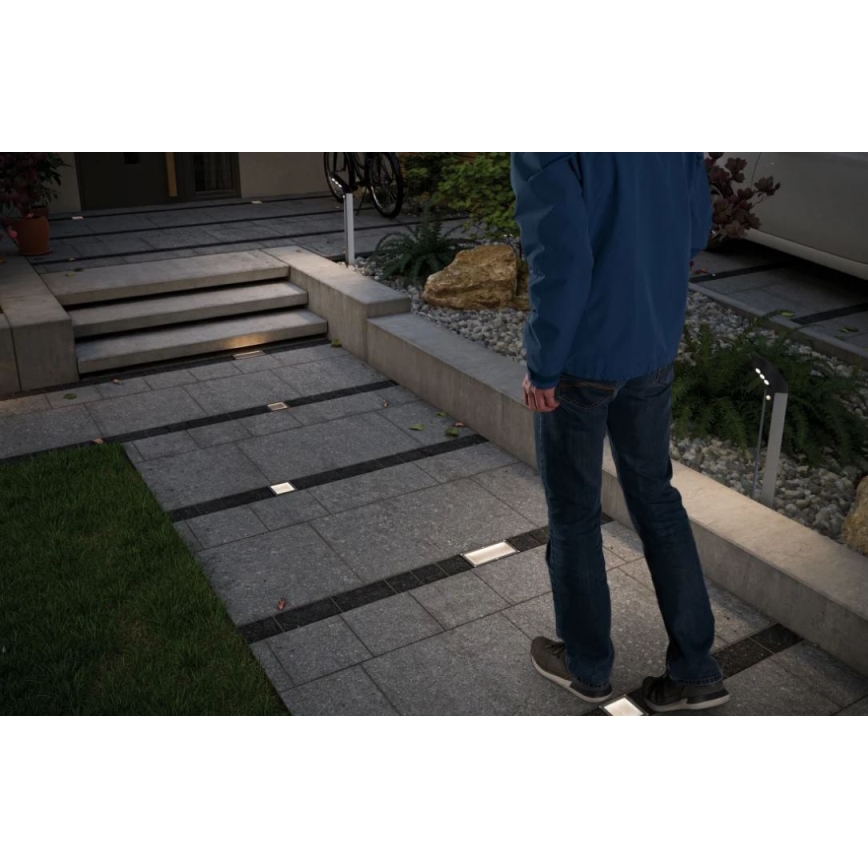 Paulmann 94238 - LED/0,7W IP67 Päikesepaneeliga sissesõiduteevalgusti ARON 3,7V 650 mAh