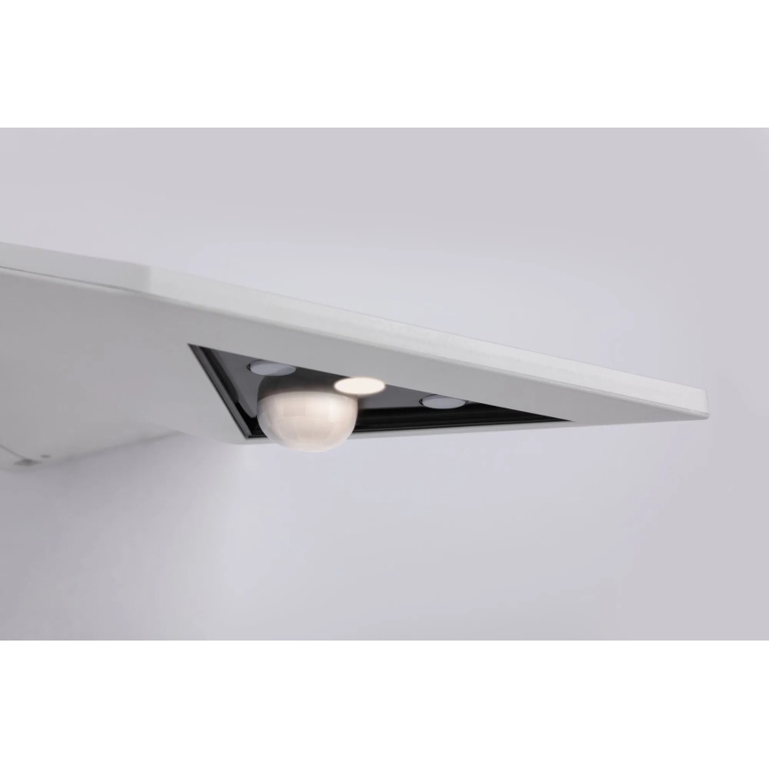 Paulmann 94244 - LED/1,2 W IP44 päikesepaneeliga seinavalgusti anduriga YOKO 3,7 V 1800 mAh valge