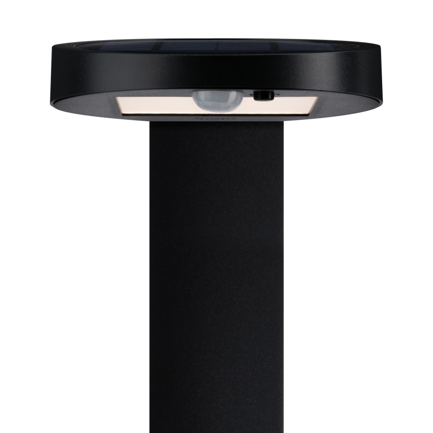 Paulmann 94249 - LED/1,2W IP44 Väli päikesepaneeliga lamp anduriga RYSE 3,7V 1800 mAh