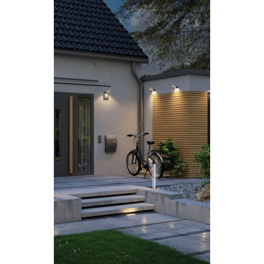 Paulmann 94252 - LED/1,2W IP44 Päikesepaneeliga väli lamp anduriga SOLEY 230V