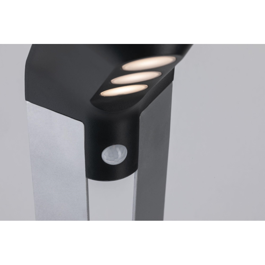 Paulmann 94252 - LED/1,2W IP44 Päikesepaneeliga väli lamp anduriga SOLEY 230V