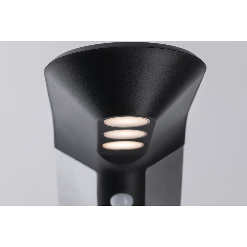 Paulmann 94252 - LED/1,2W IP44 Päikesepaneeliga väli lamp anduriga SOLEY 230V