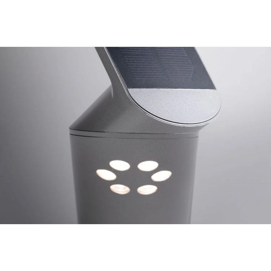 Paulmann 94261 - LED/1,2W IP44 Päikesepaneeliga valgusti anduriga ILIAS 3,7V